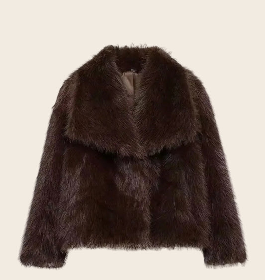 Brown Furry Jacket
